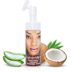 lightenup plus aloe vera + coconut foaming wash 150ml
