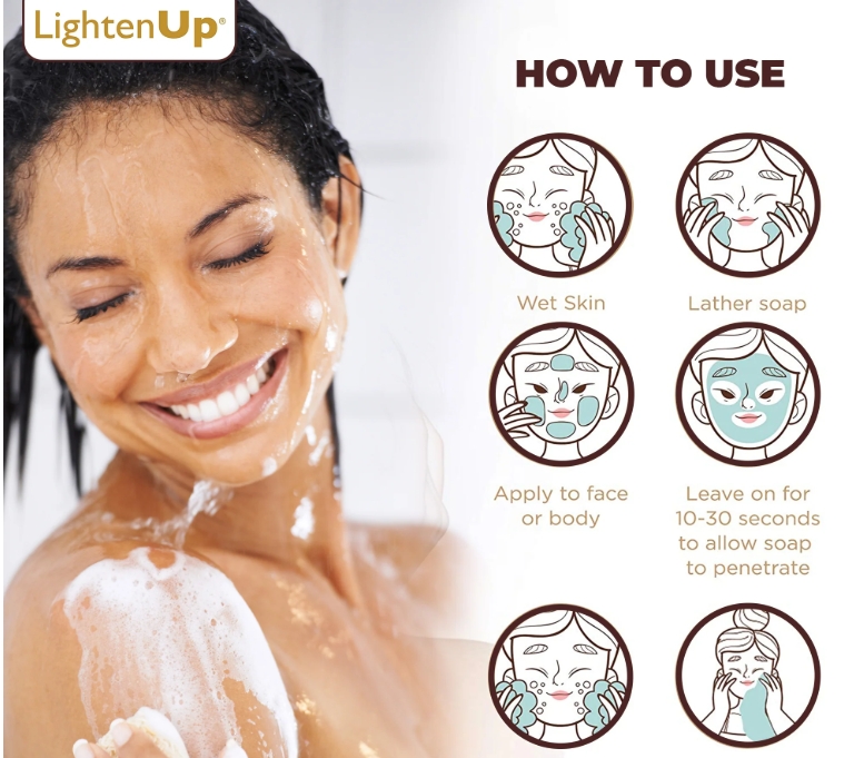 lightenup plus shea butter exfoliating soap 200g / 7.1 fl oz lightenup plus shea butter exfoliating soap 200g / 7.1 fl oz